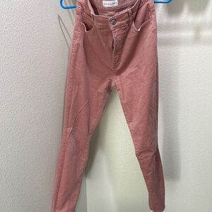 Loft pink corduroy skinny pants